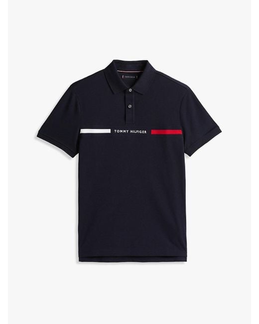 Polo Coupe Standard Adaptive Tommy Hilfiger pour homme en coloris Blue