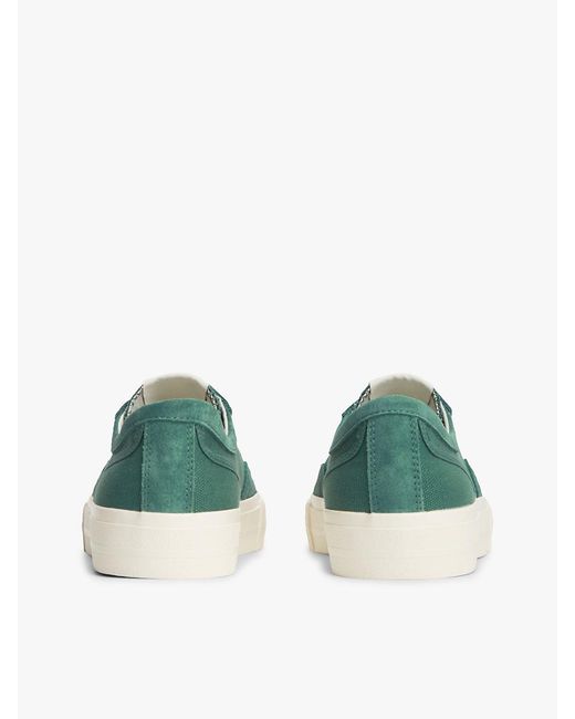 Tommy Hilfiger Green Canvas Archive Runner Trainers for men