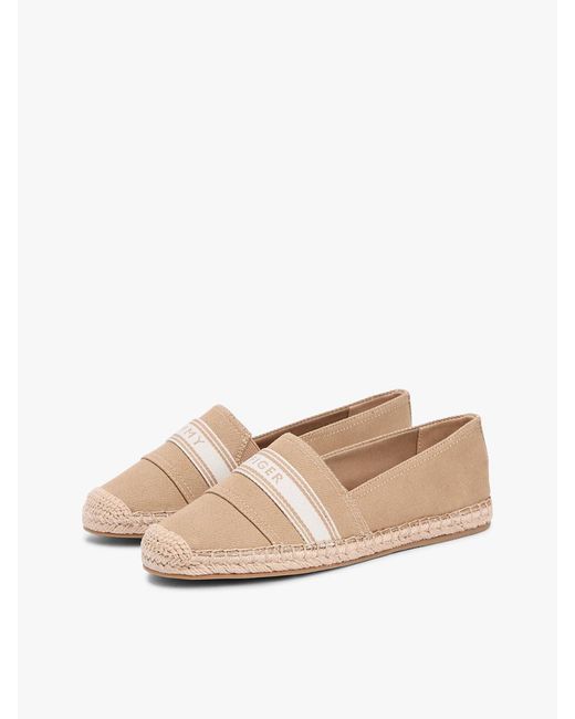 Tommy Hilfiger White Canvas Denim Espadrilles