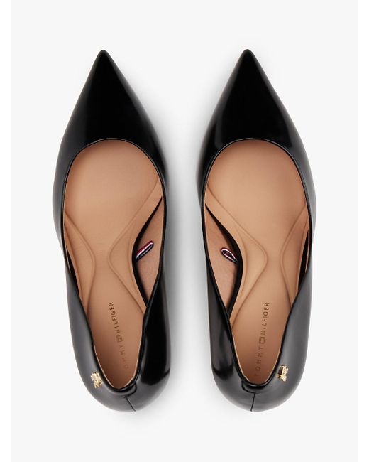 Escarpins En Cuir À Talon Haut Tommy Hilfiger en coloris Black