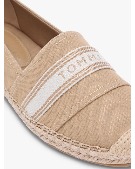 Tommy Hilfiger White Canvas Denim Espadrilles