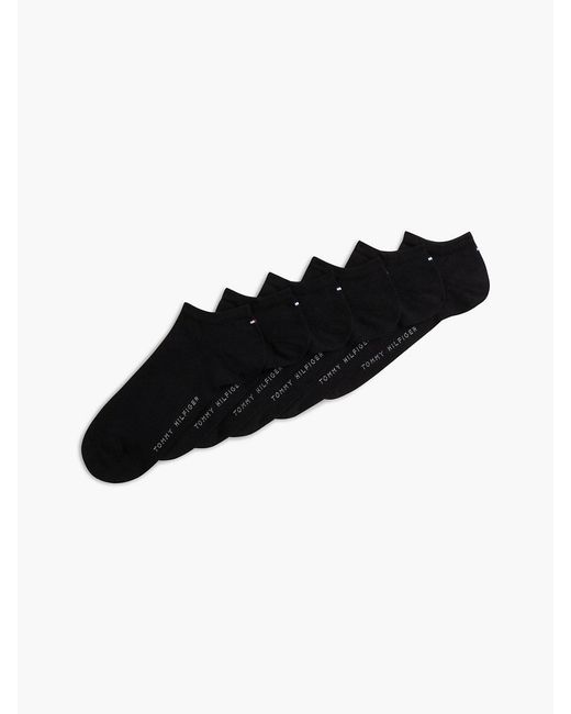 Tommy Hilfiger Black 6-pack Trainer Socks for men