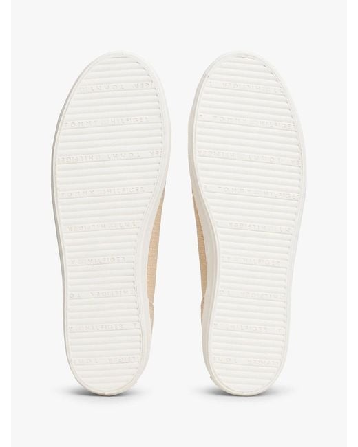 Tommy Hilfiger Natural Th Monogram Textured Trainers