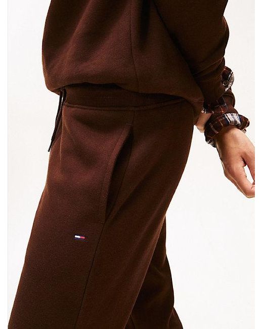 Tommy Hilfiger Slim Jogger Met Boorden En Geborduurde Vlag in het Orange voor heren