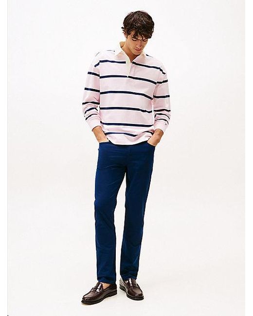 Pantalón Chino Recto Denton Con Flex Technology Tommy Hilfiger de hombre de color Blue