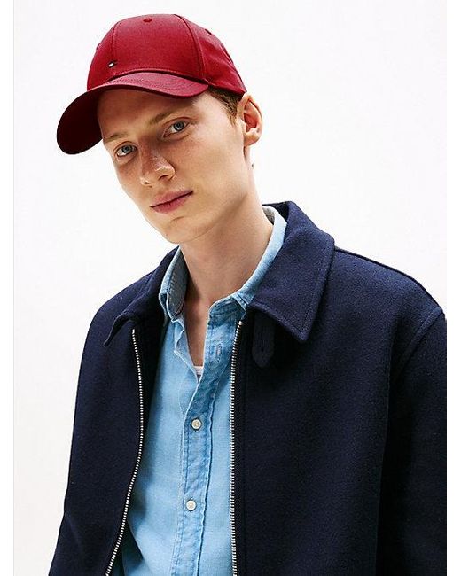 Gorra De Béisbol Con Logo Bordado Tommy Hilfiger de hombre de color Red