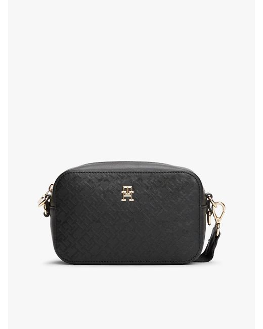 Tommy Hilfiger Black Th Monogram Camera Bag