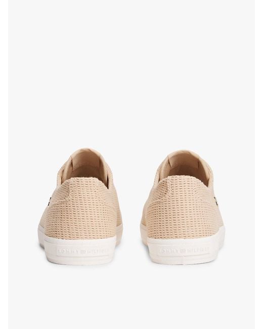 Tommy Hilfiger Natural Th Monogram Textured Trainers