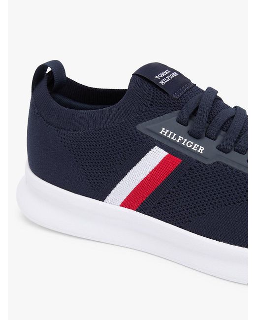 Tommy Hilfiger Blue Hilfiger Monotype Lightweight Knit Trainers for men