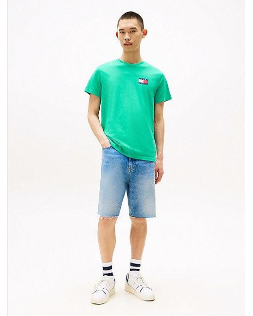 Tommy Hilfiger Slim Fit T-shirt Met Logo in het Green voor heren