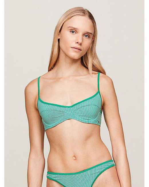 Tommy Hilfiger Essential Balconette-bikinitop in het Green