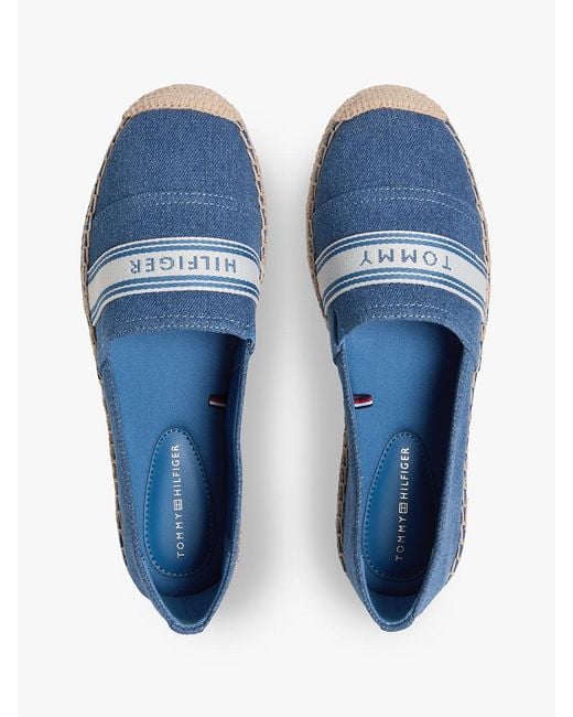 Tommy Hilfiger Blue Canvas Espadrilles