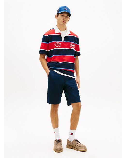 Tommy Hilfiger Blue Scanton Twill Slim Chino Shorts for men