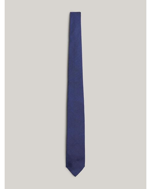 Tommy Hilfiger Blue Micro Dot Silk Tie for men