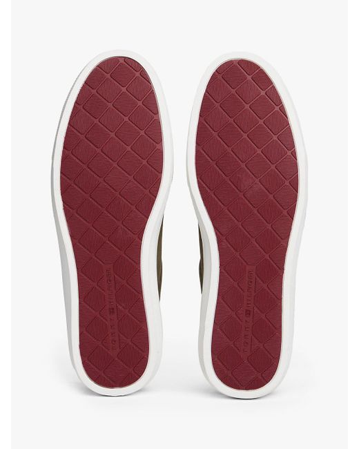 Baskets En Daim À Semelle Cuvette Tommy Hilfiger pour homme en coloris Green