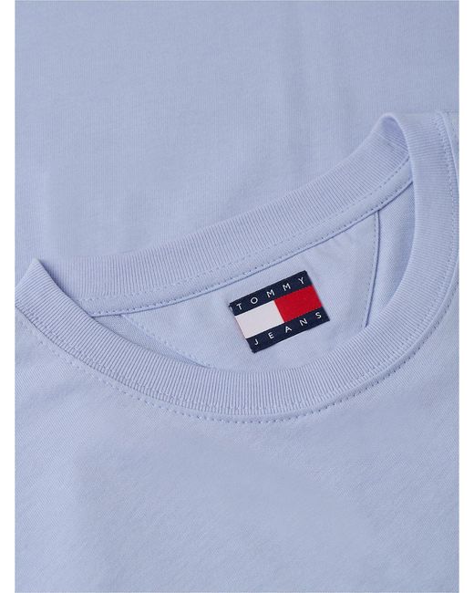 Tommy Hilfiger White Flag Badge Crew Neck T-Shirt for men