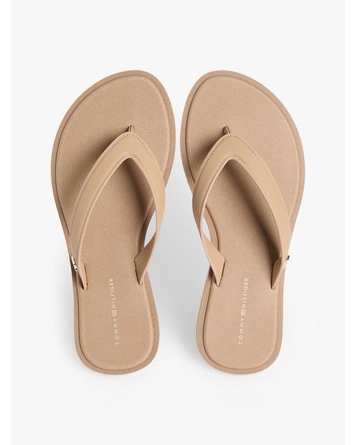 Tommy Hilfiger Green Chic Th Monogram Flip-flops