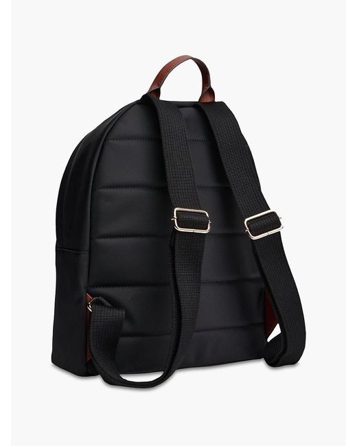 Tommy Hilfiger Black Th Monogram Dome Backpack