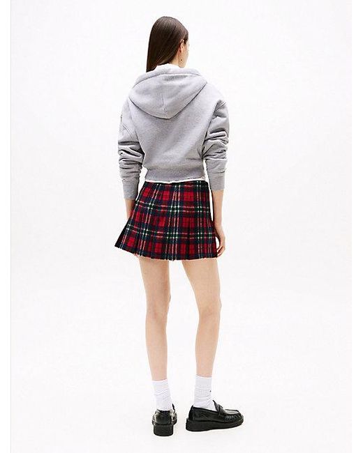 Tommy Hilfiger Minirok Met Tartanruit in het White