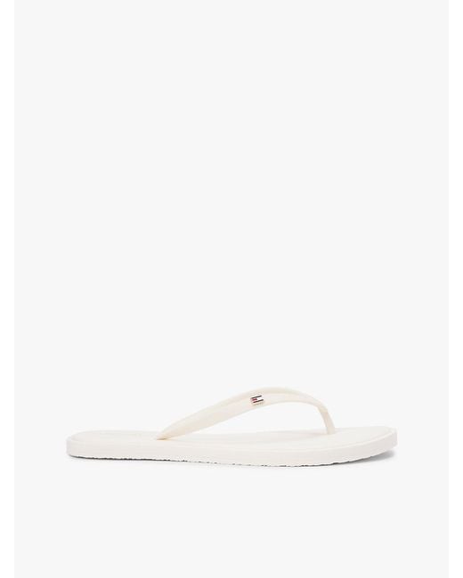 Tommy Hilfiger Natural Chic Enamel Flag Flip-flops