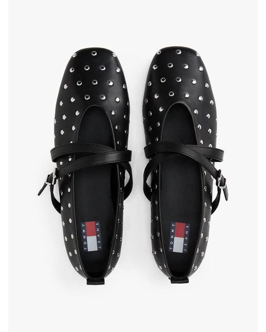 Ballerines Mary Jane À Clous Tommy Hilfiger en coloris White