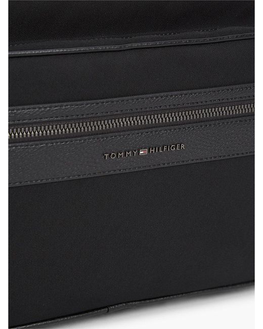 Tommy Hilfiger Black Textile Crossbody Messenger Bag for men