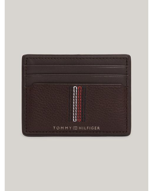 Tommy Hilfiger Brown Casual Leather Credit Card Holder for men