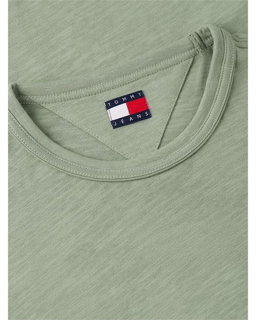 Tommy Hilfiger Green Back Graphic Textured Relaxed T-Shirt for men