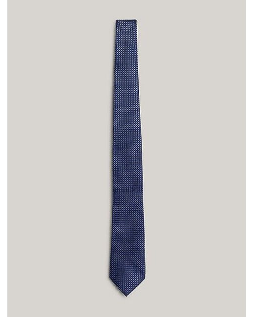 Corbata de seda con diseño geométrico Tommy Hilfiger de hombre de color Blue