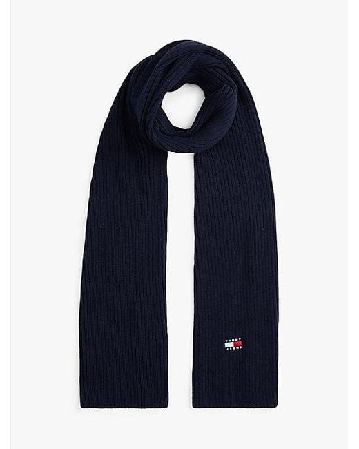 Bufanda Heritage De Punto Elástico Tommy Hilfiger de color Blue