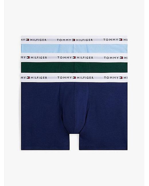 Tommy Hilfiger 3Er-Pack Signature Boxer-Slips Mit Logos in Blue für Herren