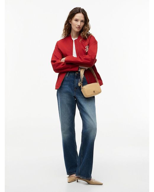 Tommy Hilfiger Natural Logo Tape Crossbody Camera Bag