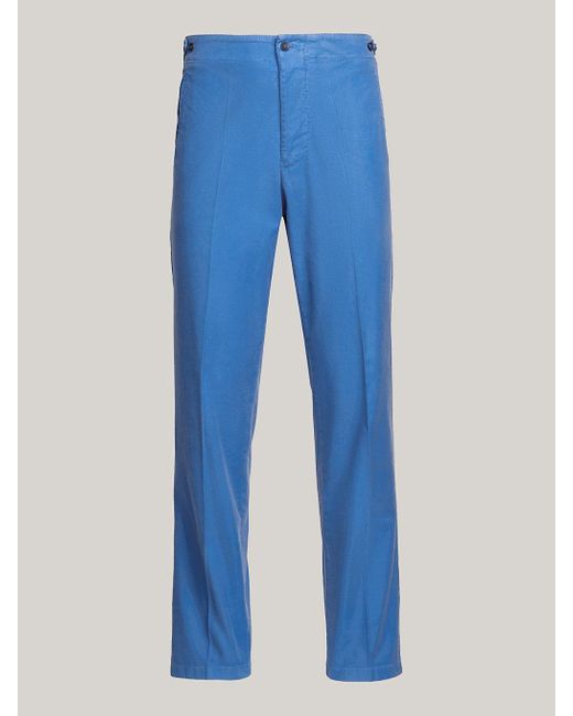 Pantalon coupe standard teint en plongée Tommy Hilfiger pour homme en coloris Blue