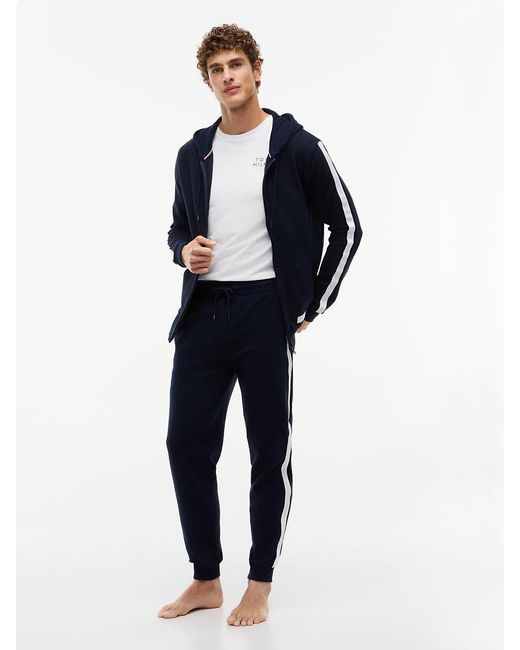 Tommy Hilfiger Blue Th Established Cuffed Lounge Joggers for men