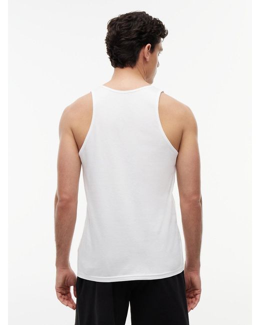 Tommy Hilfiger White 3-pack Signature Round Neck Tank Tops for men