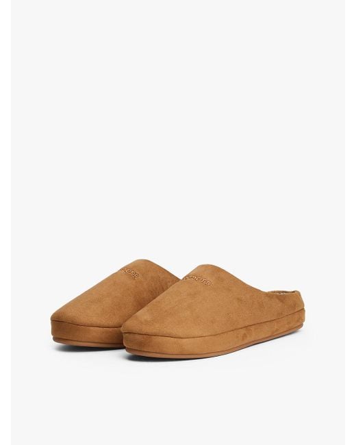 Slippers Con Interno Caldo di Tommy Hilfiger in Brown da Uomo