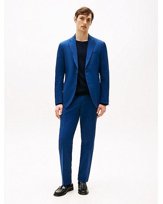 Tommy Hilfiger Pantalon Met Persvouwen in het Blue voor heren