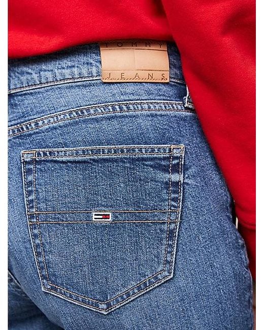 Tommy Hilfiger Blue Maddie Bootcut Jeans mit mittelhohem Bund