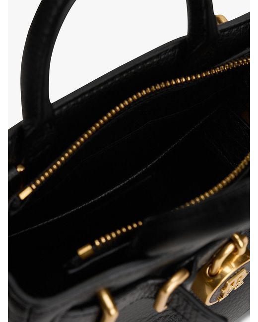 Tommy Hilfiger Black The American Icon Leather Tote Bag