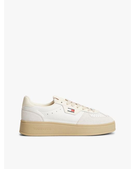 Tommy Hilfiger White The Greenwich Leather Chunky Cupsole Trainers
