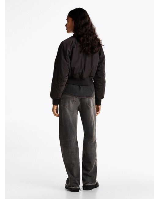 Tommy Hilfiger Black Padded Water Repellent Bomber Jacket