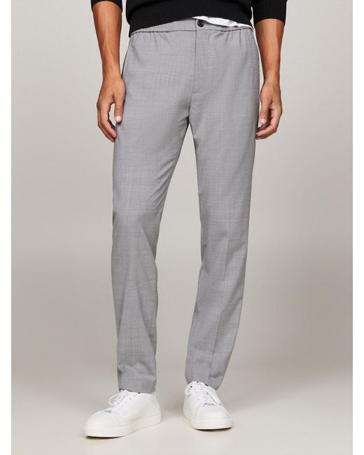 Tommy Hilfiger Gray Harlem Tapered Fit Trousers for men