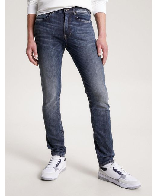 Tommy Hilfiger Bleecker Slim Faded Jeans in Blue for Men | Lyst UK