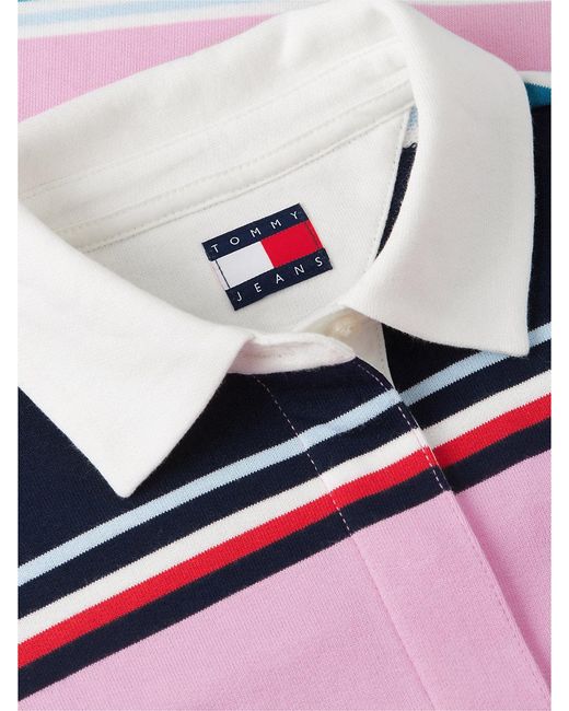 Tommy Hilfiger Multicolor Mixed Stripe Relaxed Rugby Shirt
