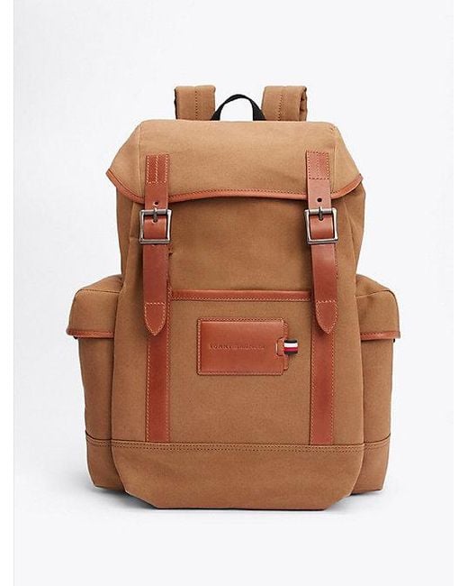 Tommy Hilfiger Casual Canvas-Rucksack in Brown für Herren