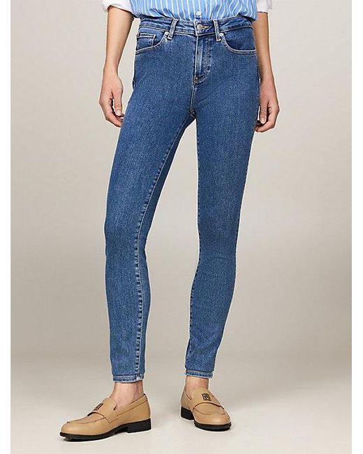 Tommy Hilfiger Blue Skinny-fit-Jeans im 5-Pocket-Style