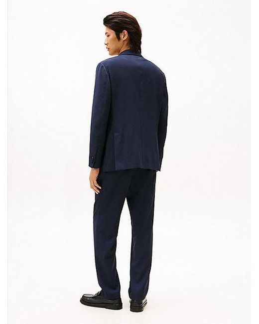 Tommy Hilfiger Regular Fit Blazer Van Wolmix in het Blue voor heren