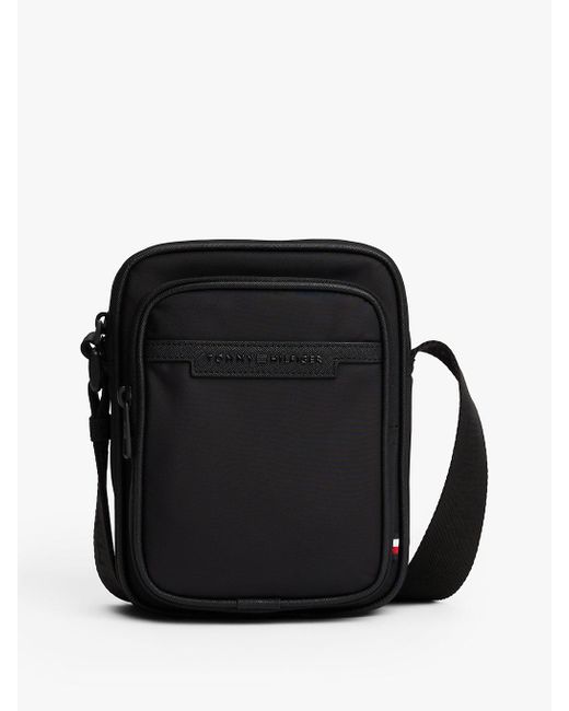 Borsa Reporter Con Tracolla E Logo di Tommy Hilfiger in Black da Uomo