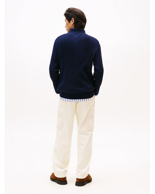 Pull Zippé Avec Cachemire Tommy Hilfiger pour homme en coloris Blue