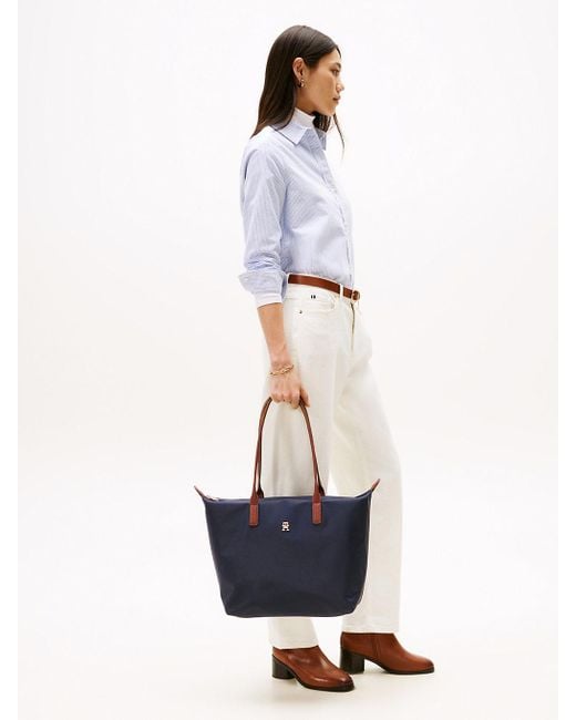 Cabas À Monogramme Th Tommy Hilfiger en coloris Blue